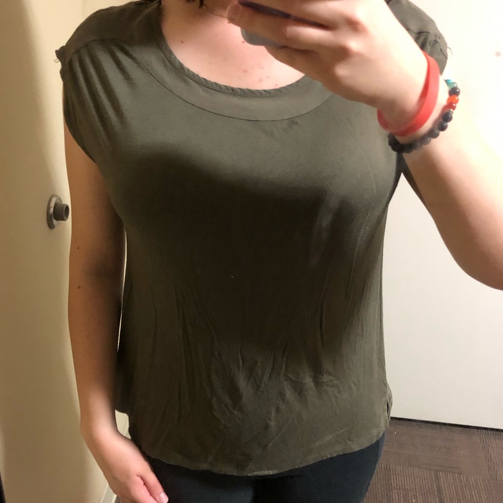 Zipper Sleeve Blouse